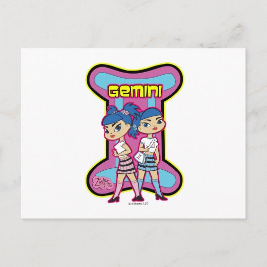 Gemini Postkarte (Vorderseite)