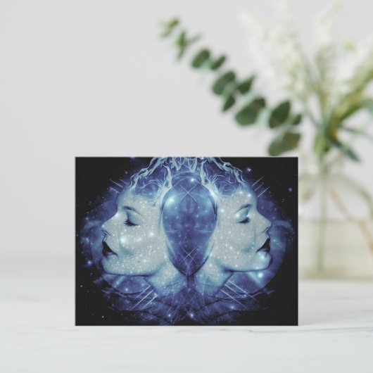 Gemini Postkarte (Stehend Vorderseite)