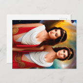 Gemini Postkarte (Vorne/Hinten)