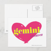 Gemini Postkarte (Vorne/Hinten)
