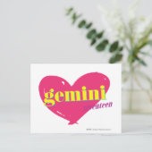 Gemini Postkarte (Stehend Vorderseite)