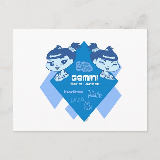 Gemini Postkarte (Vorderseite)
