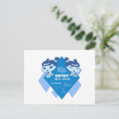 Gemini Postkarte (Stehend Vorderseite)