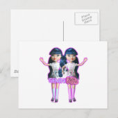 Gemini Postkarte (Vorne/Hinten)