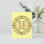 Gemini Postkarte (Stehend Vorderseite)