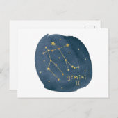 Gemini Postkarte (Vorne/Hinten)