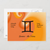 Gemini Postkarte (Vorne/Hinten)