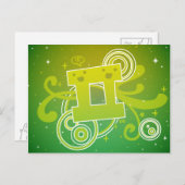 Gemini Postkarte (Vorne/Hinten)