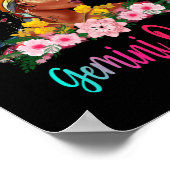 Gemini Queen Black Women Persistent schön Poster (Ecke)