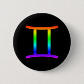 Gemini Rainbow Button (Vorderseite)