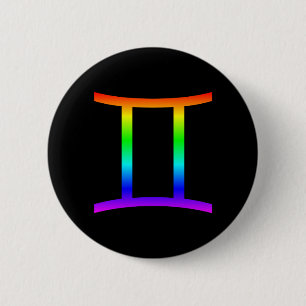 Gemini Rainbow Button