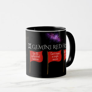 Gemini Red Flags Astrologie Tasse   Funny Zodiac-G