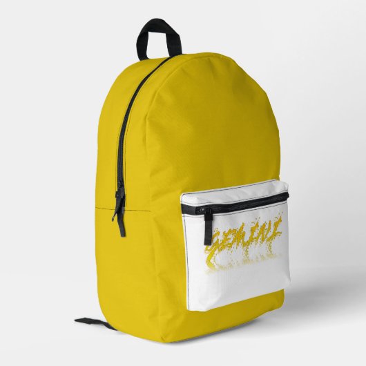Gemini Reflektion Bedruckter Rucksack (Rückseitige Ecke links)