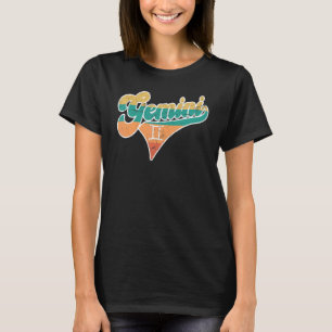 Gemini Retro Zodiac Astrologie Horoskop Gemini 4 T-Shirt