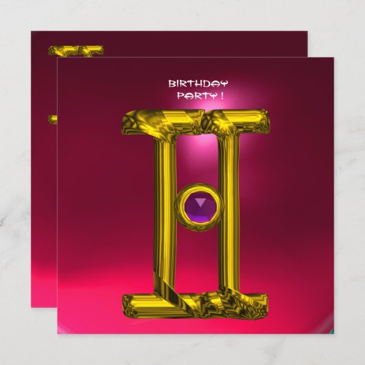 GEMINI RUBY, Alexandrite, hellgelb, rosa Ankündigung (Vorne/Hinten)