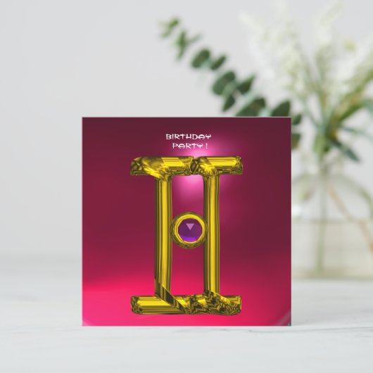 GEMINI RUBY, Alexandrite, hellgelb, rosa Ankündigung (Stehend Vorderseite)