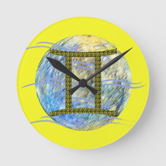 Gemini Runde Wanduhr (Vorderseite)