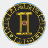 GEMINI RUNDER AUFKLEBER (Vorderseite)
