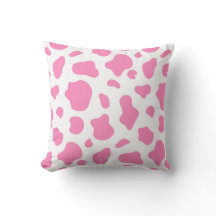 Gemini sagte Sky Blue Cow Print Dekoratives Kissen