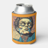 Gemini said Psychedelic Comic Man Headshot Custom  Dosenkühler (Kanne Vorderseite)