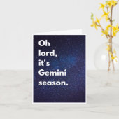 Gemini-Saison-Geburtstagskarte Karte (Gelbe Blume)