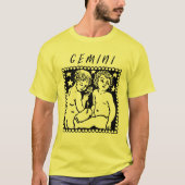 Gemini-Saison-Zodiac-Logo-Logo T-Shirt (Vorderseite)