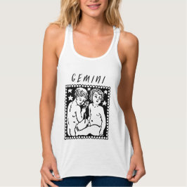 Gemini-Saison-Zodiac-Logo-Logo Tank Top