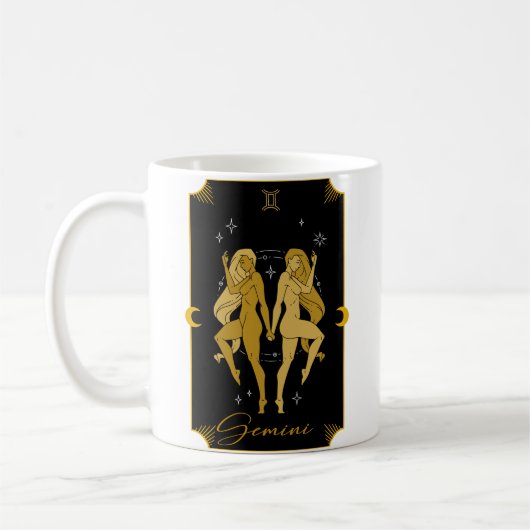 Gemini Saucy signiert astrologische Tasse (Links)