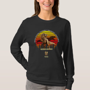 Gemini Saurus Zodiac Gemini Mai 21 Jun 20 Twins D T-Shirt