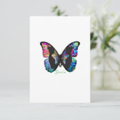 GEMINI - Schmetterling und Twins - Danke Karte (Stehend Vorderseite)