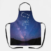 Gemini | Schürze der Personalisierten Sternbilder (Vorderseite)