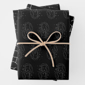 Gemini-Set von 3 Wrapping Paper-Sets Geschenkpapier Set (Beispiel)