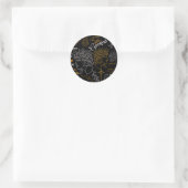 Gemini Sign Zodiac Horoskop Design Runder Aufkleber (Tasche)