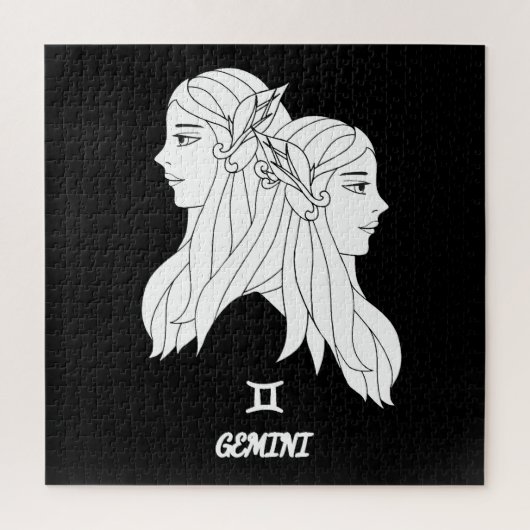 Gemini-Silhouette Puzzle (Vertikal)