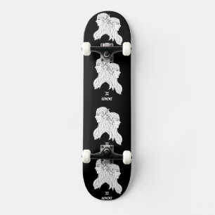 Gemini-Silhouette Skateboard