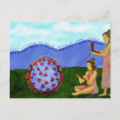 Gemini Sonnenzeichen bekämpft das Virus nach Karte (Vorderseite)