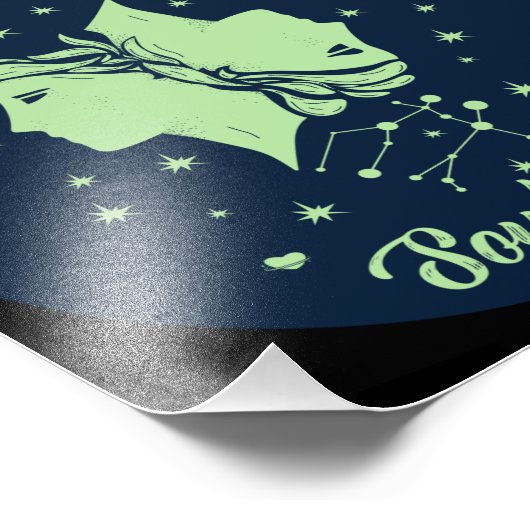 Gemini Soulmate | Zodiac Sign | Soulmate Love Fotodruck (Ecke)