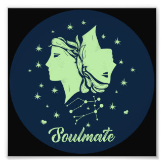 Gemini Soulmate | Zodiac Sign | Soulmate Love Fotodruck