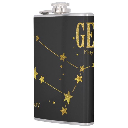 Gemini Star-Zeichen Flachmann (Links)