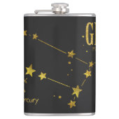 Gemini Star-Zeichen Flachmann (Vorderseite)