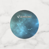 Gemini-Sternbild Konfetti (Klein Vorderseite)
