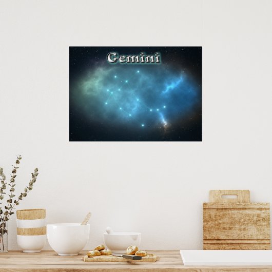 Gemini-Sternbild Poster (Küche)