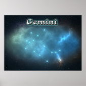 Gemini-Sternbild Poster (Vorne)