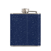 Gemini-Sternbild und Zodiaka-Zeichen mit Sternen Flachmann (Rückseite)