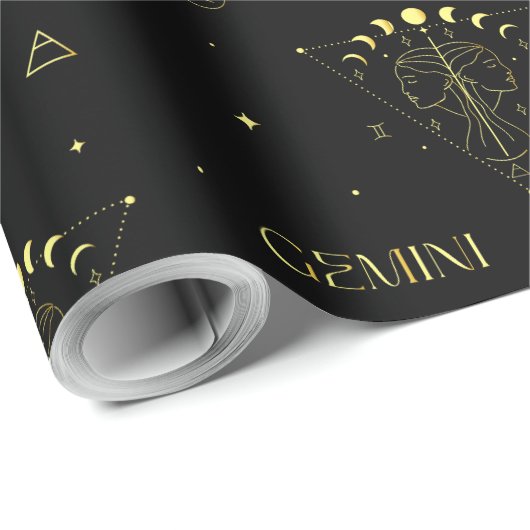 Gemini-Sternzeichen Geschenkpapier (Rolleneckpunkt)
