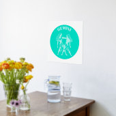 Gemini, Sternzeichen, Horoskop, Astrologie Foliendrucke (Ablage(Küche))