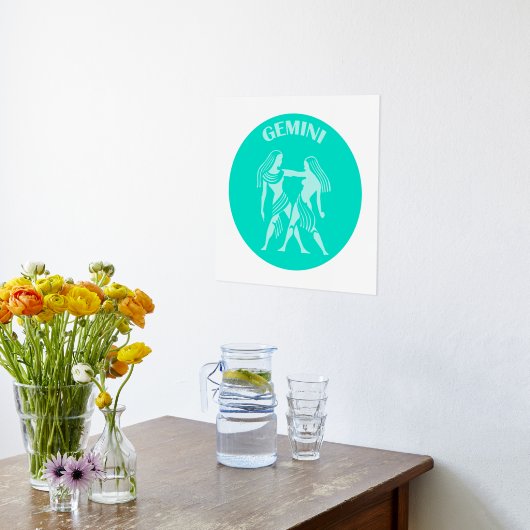 Gemini, Sternzeichen, Horoskop, Astrologie Foliendrucke (Ablage(Küche))