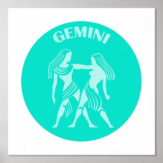Gemini, Sternzeichen, Horoskop, Astrologie Foliendrucke (Vorderseite)
