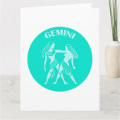 Gemini, Sternzeichen, Horoskop, Astrologie Karte (Vorderseite)