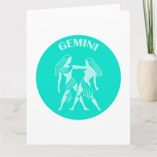 Gemini, Sternzeichen, Horoskop, Astrologie Karte